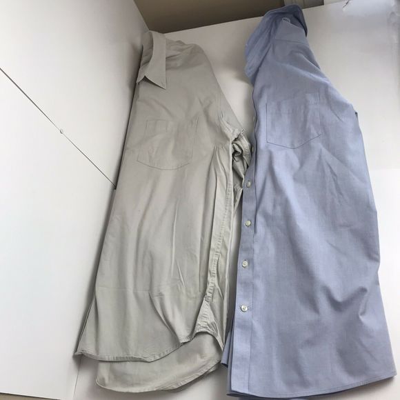 Eddie Bauer 2 Classic Fit Dress Shirts - Picture 2 of 12